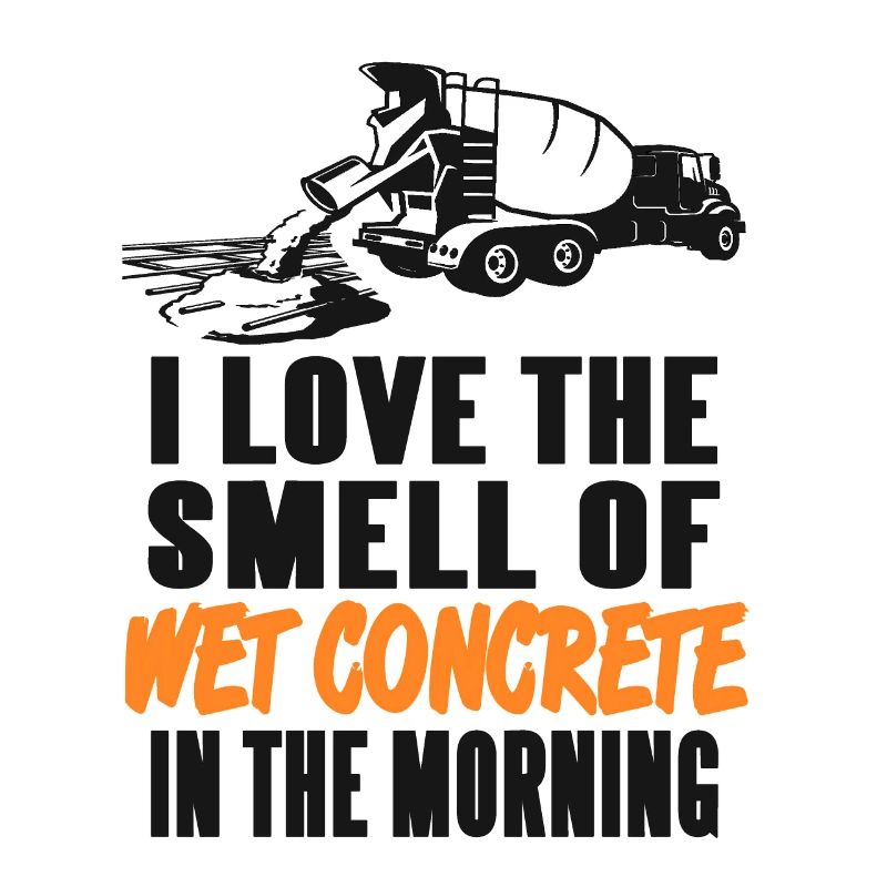 Concrete construction design for construction workers and construction site