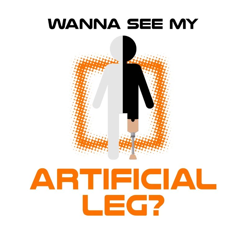 Artificial leg design for leg prostheses