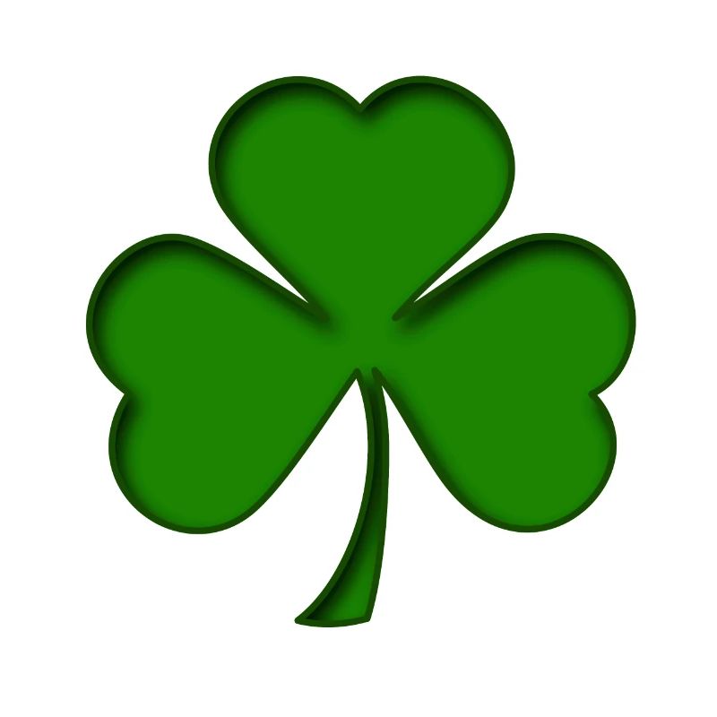St Patrick - Trèfle - Shamrock 3D