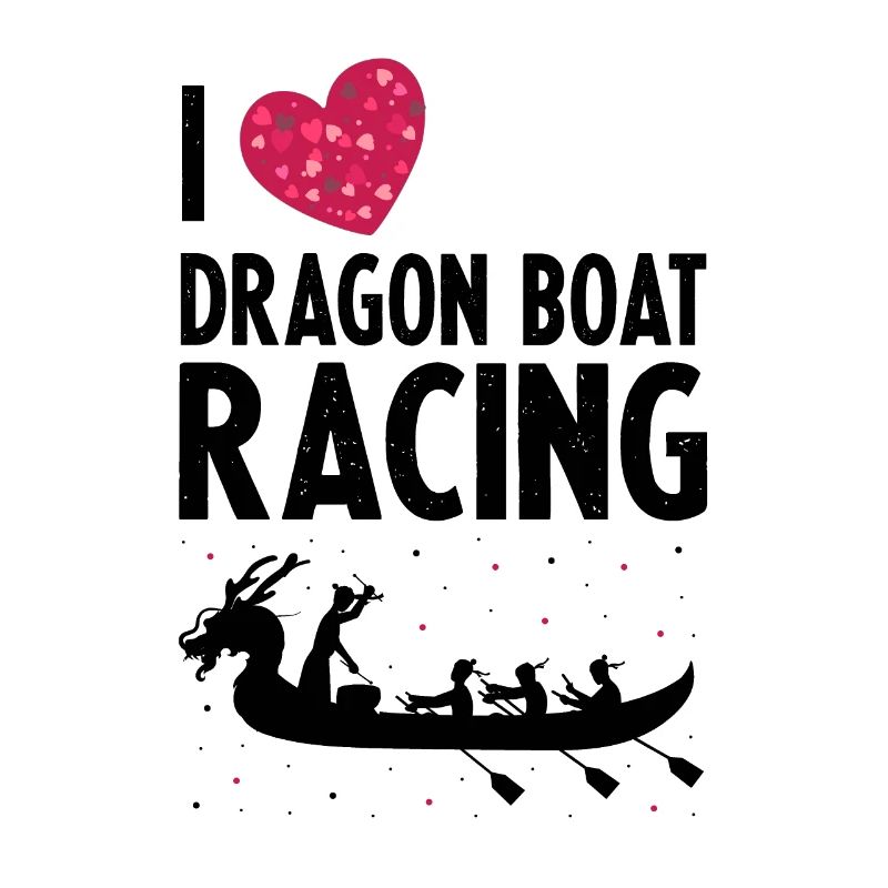 Drachenboot und Drachenboot Crew
