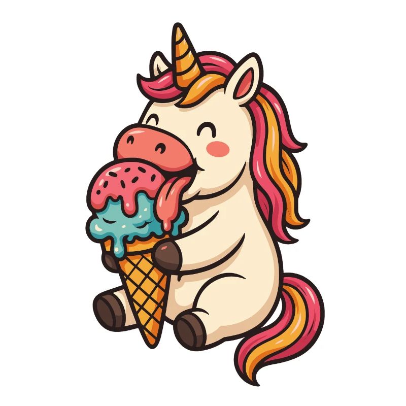 Einhorn Eis Unicorn Geschenk Design