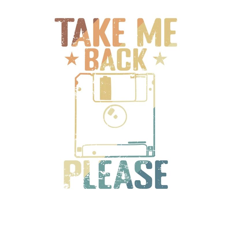 Take me back Please Floppy Disk Module de stockage rétro