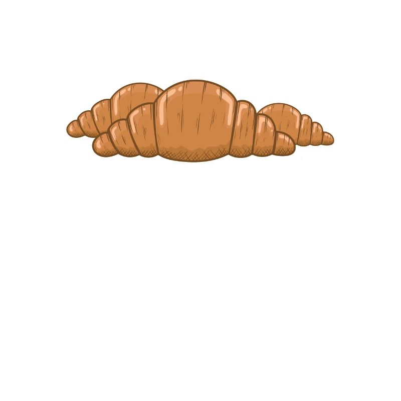 französisches Croissant Bäcker