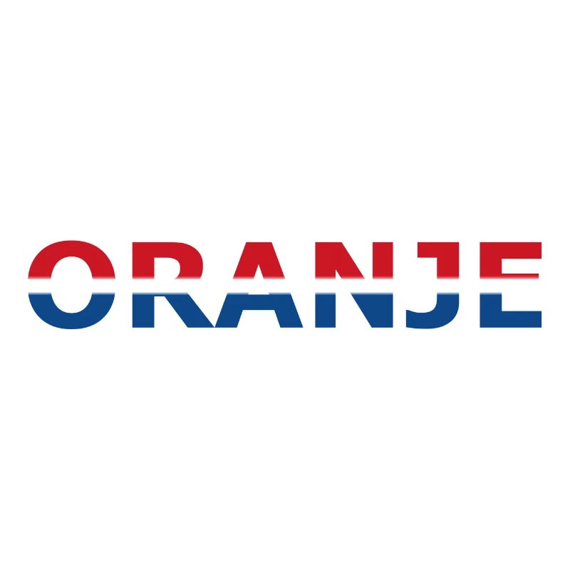 Orange in red, white, blue