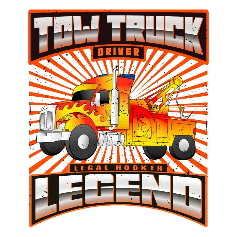 Abschleppwagen Fahrer Legende