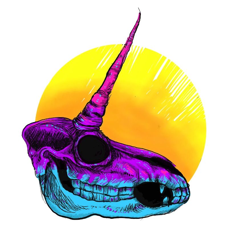Einhorn Schädel