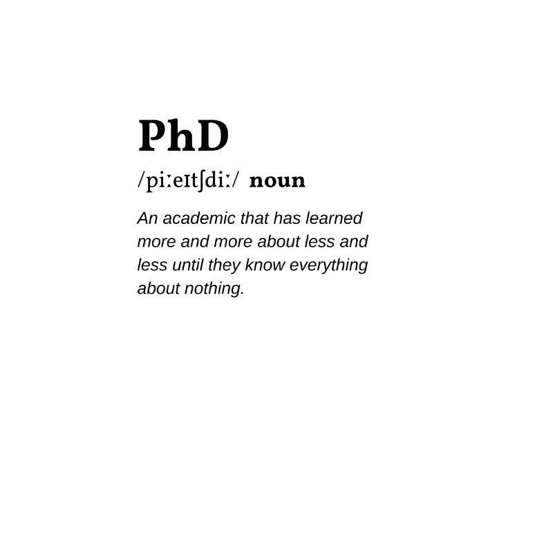 PhD (promozione) Definizione Clean Edition