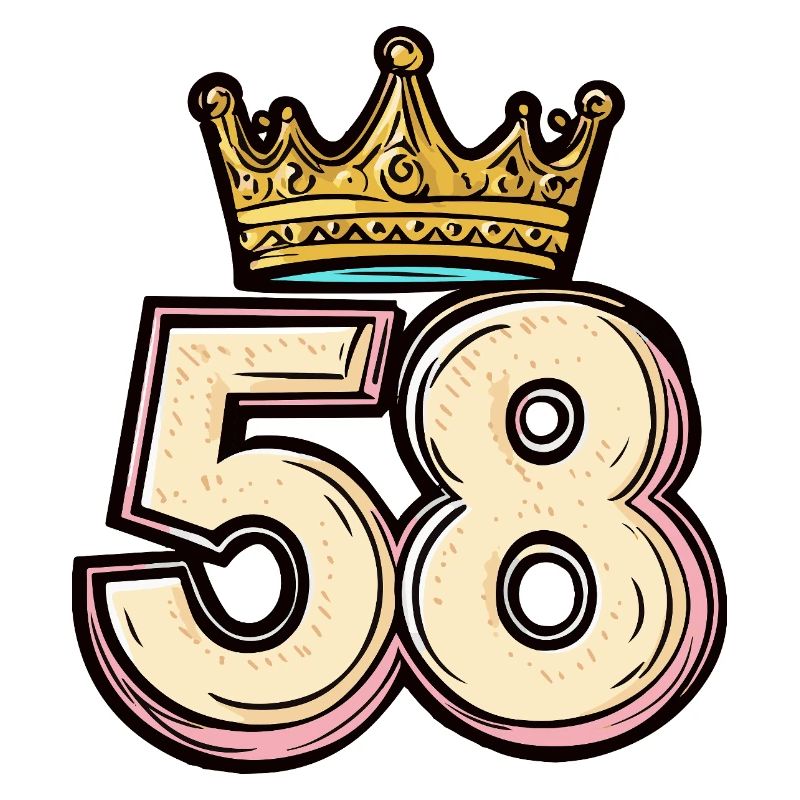 58 Zahl Krone