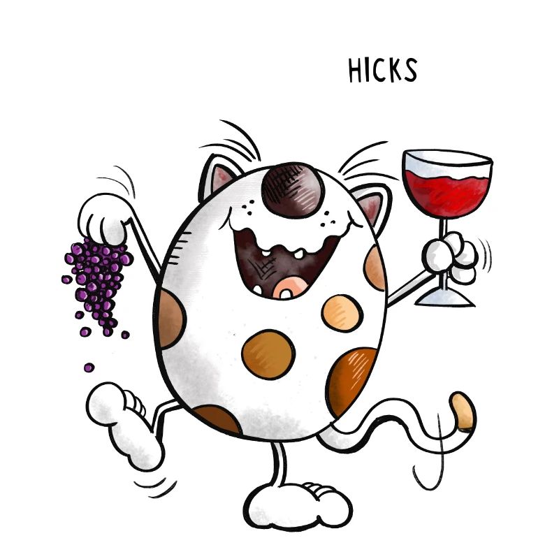 Katze trinkt Wein