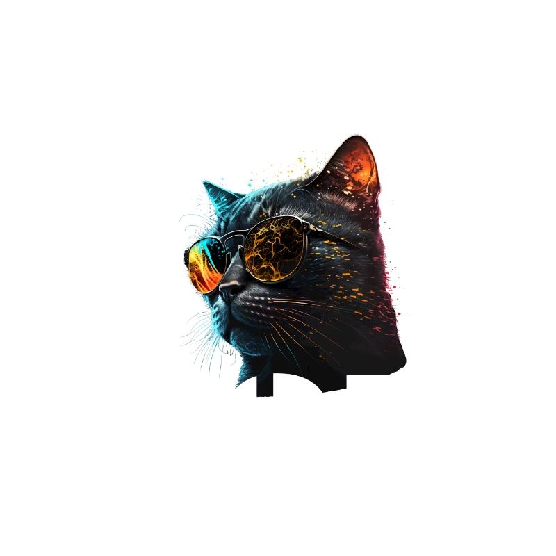 Beste Neon-Katzen-Mama