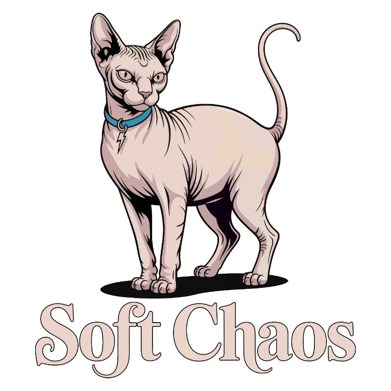 Soft Chaos Sphynx Katze