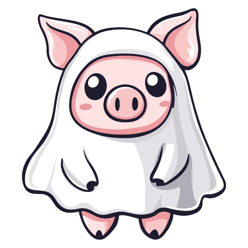 Schwein Halloween Geist