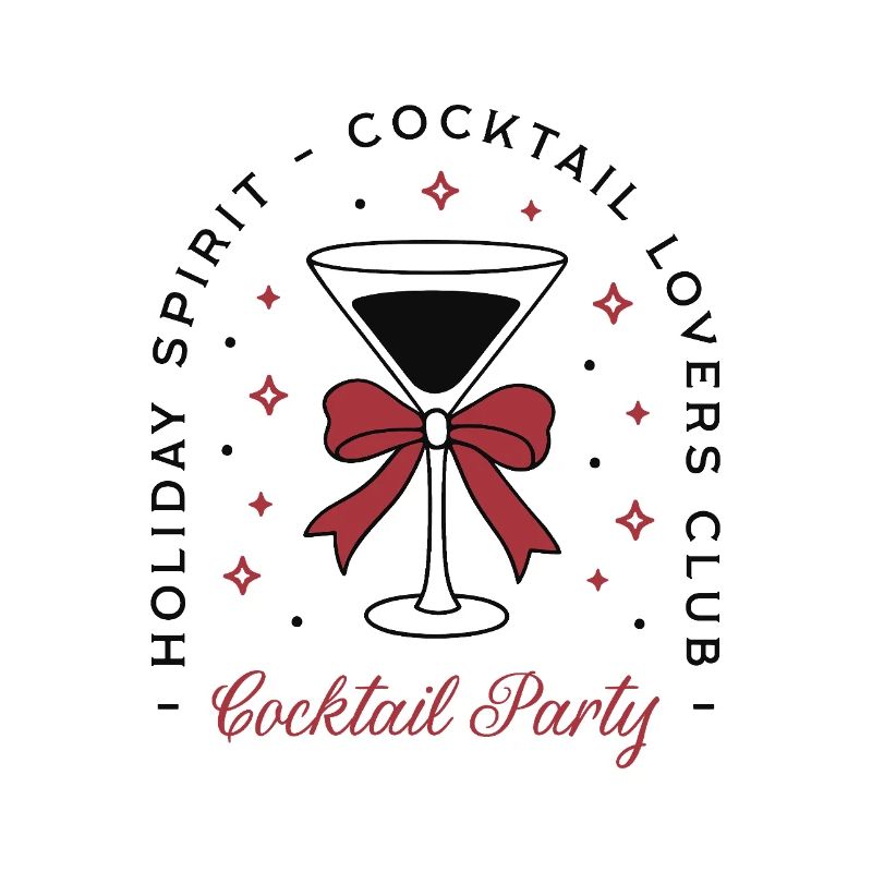 Cocktailparty-Mädchen Weihnachts-Neujahr