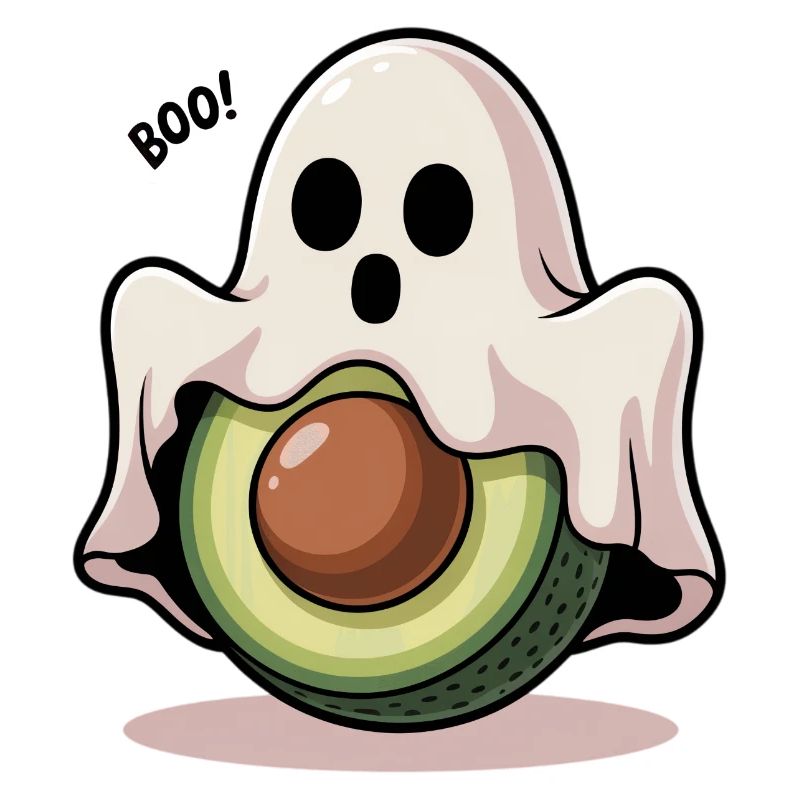 Avocado Geist Halloween