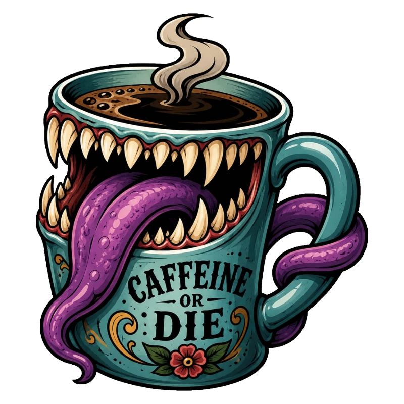 Monster-Mimic Kaffee-Koffein-Humor-Tasse