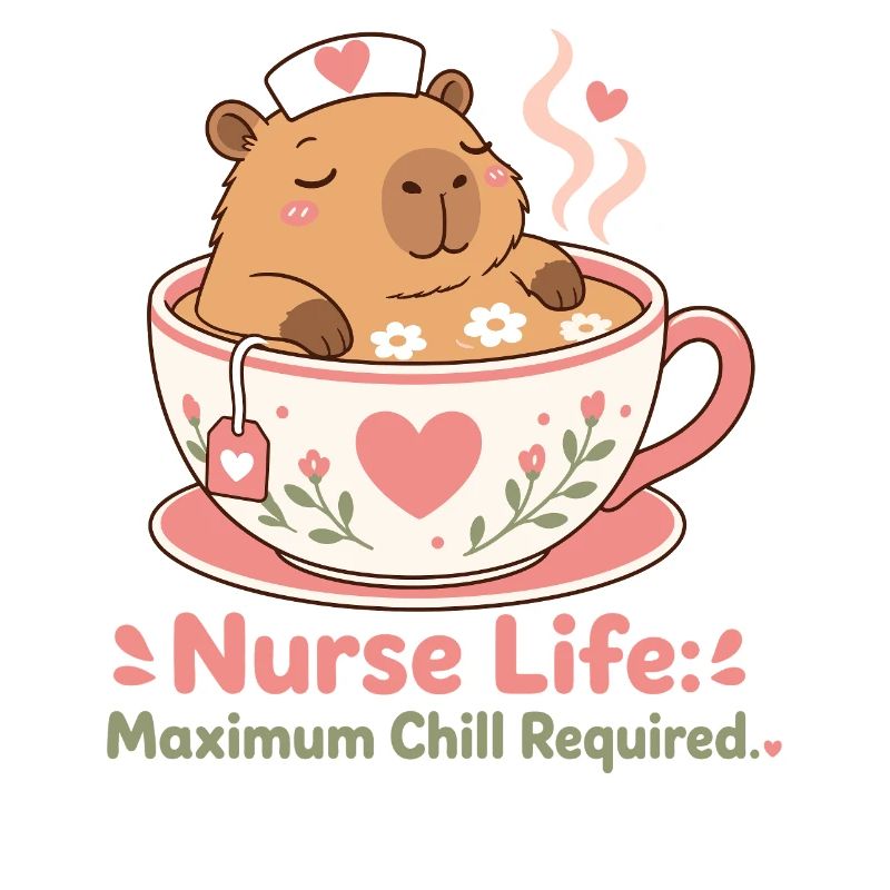 Capybara Nurse Life Pflegekraft