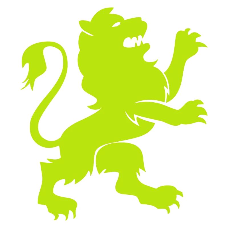Leuchtender Löwe Silhouette