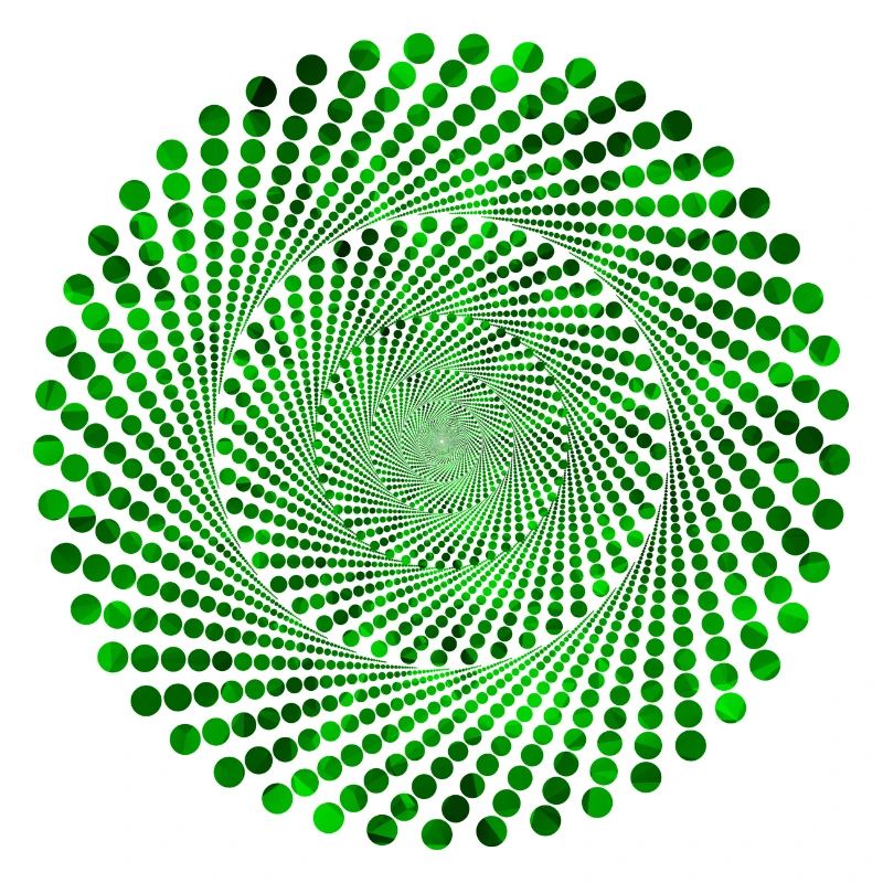 Punkte Spirale