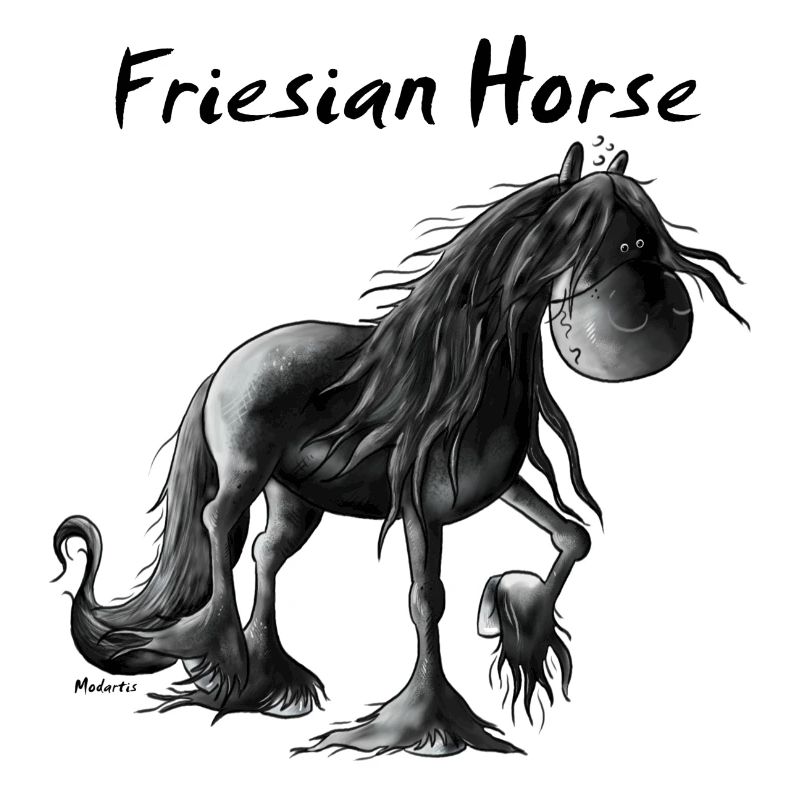 Fröhlicher Friese - Pferd