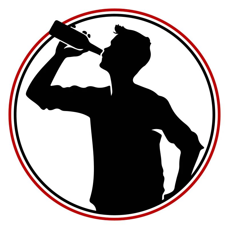 Trinker Bier Silhouette