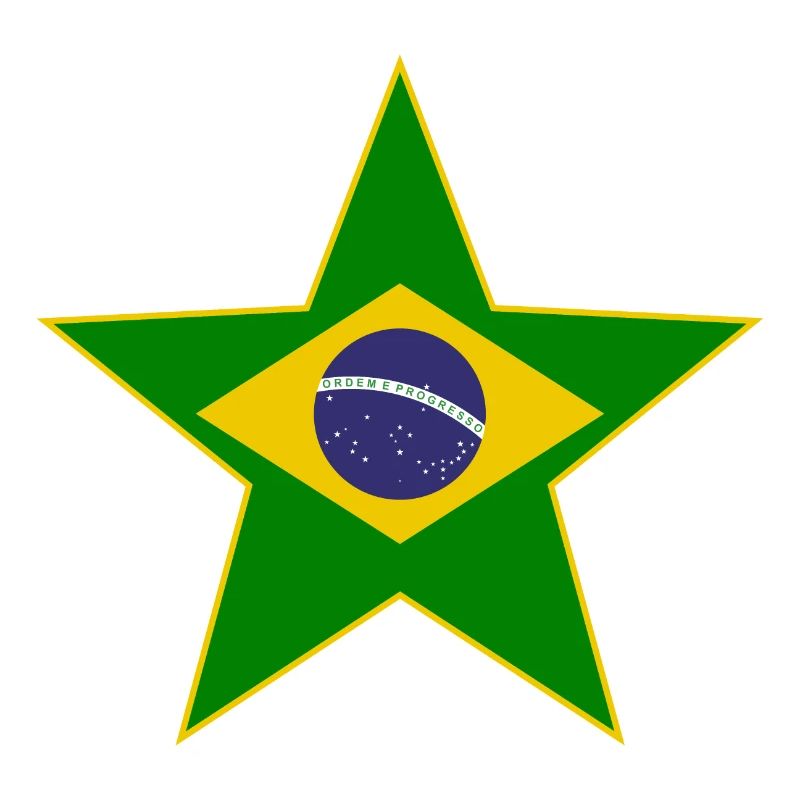 Brasilien Flagge Stern