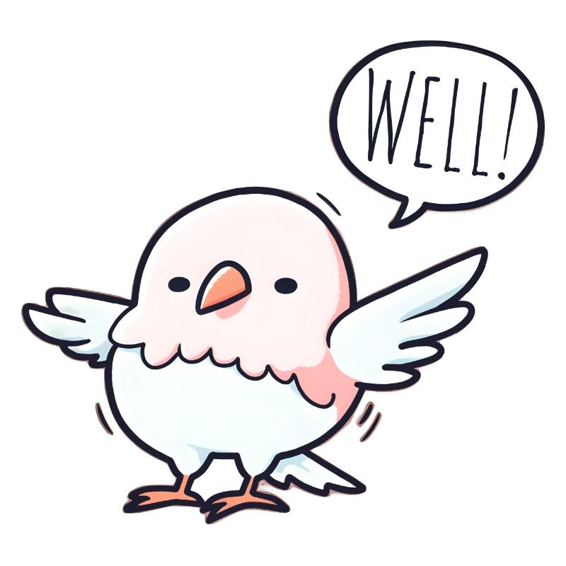 Der gelassene Vogel