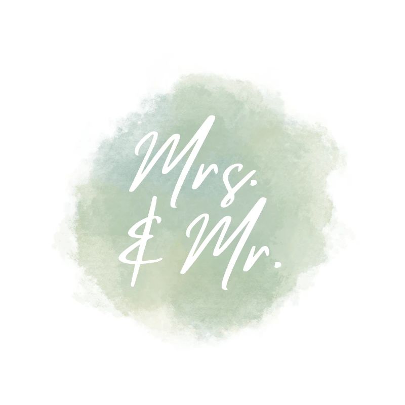 MRS. & MR. Hochzeitsprint