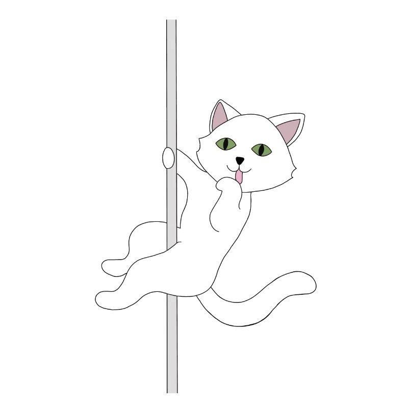 Katze Pole Dance