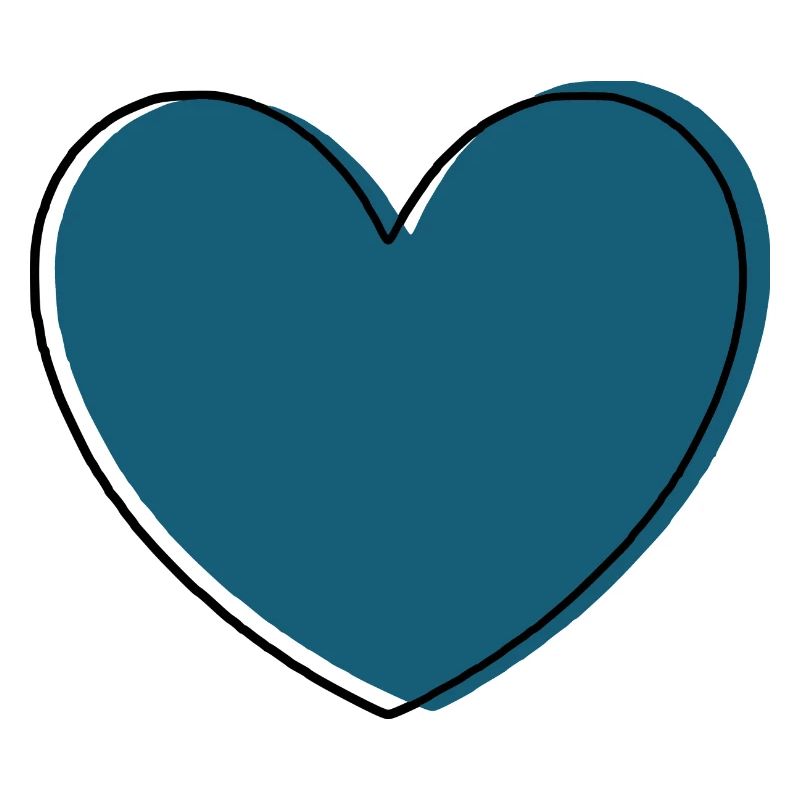 blaues Herz Geschenk