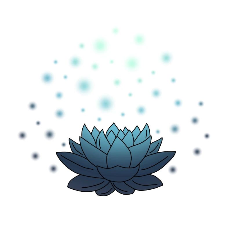 Lotuszauber (Blau)
