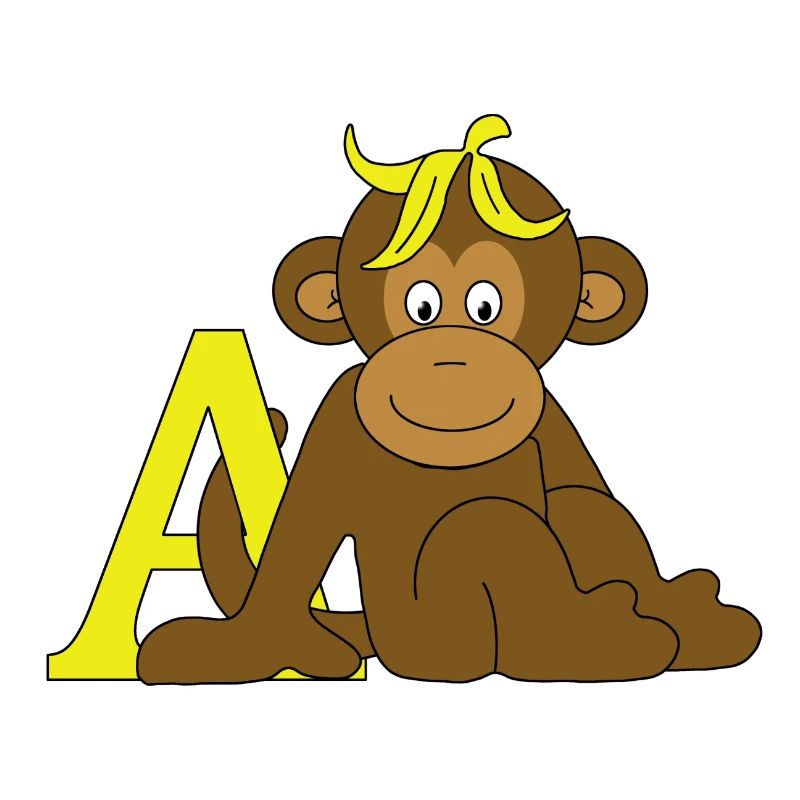 Affe mit A