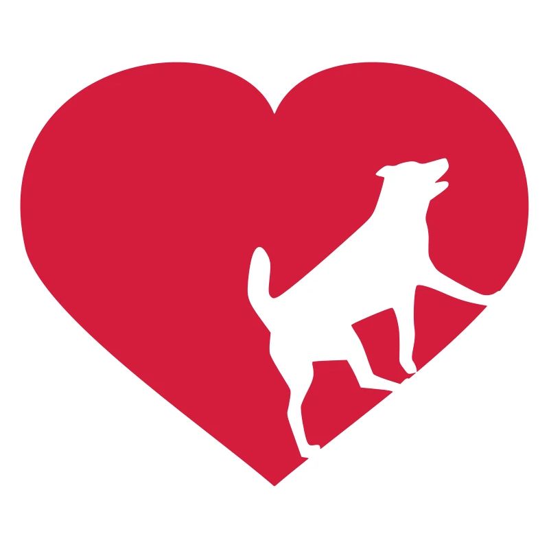 Herz mit Hund
