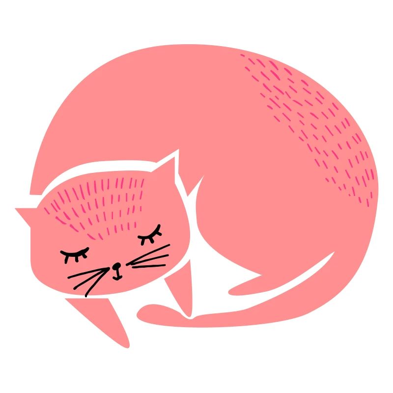 süsse schlafende Katze