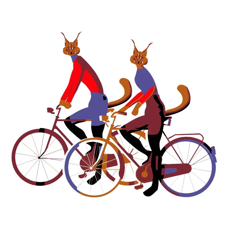 Fahrrad-Katzen