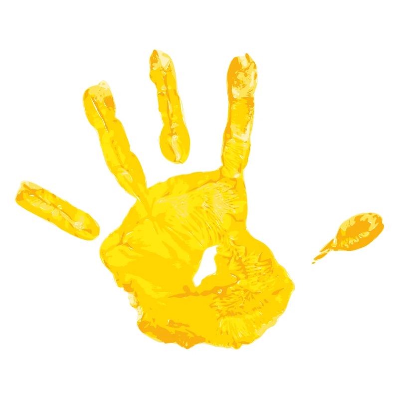 hand yellow