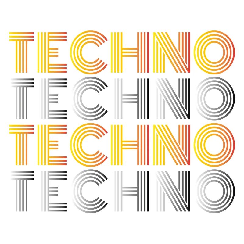 Techno Techno Techno Techno Techno chemise minimale