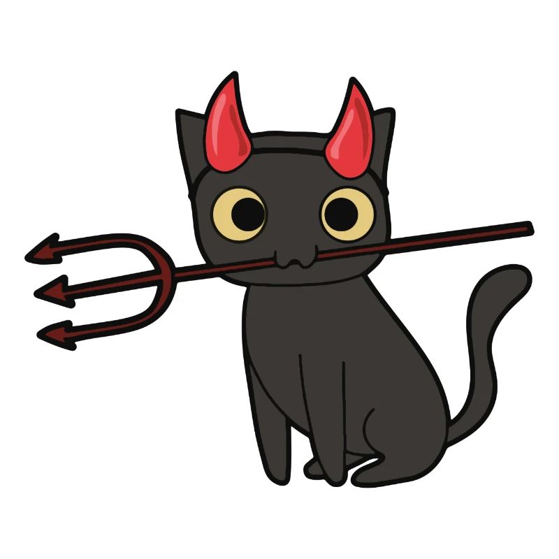 Katze Teufel Halloween