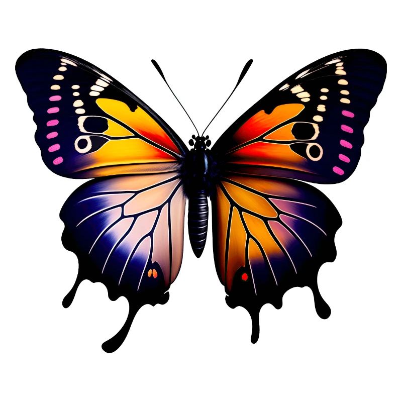 Mehrfarbiger Schmetterling