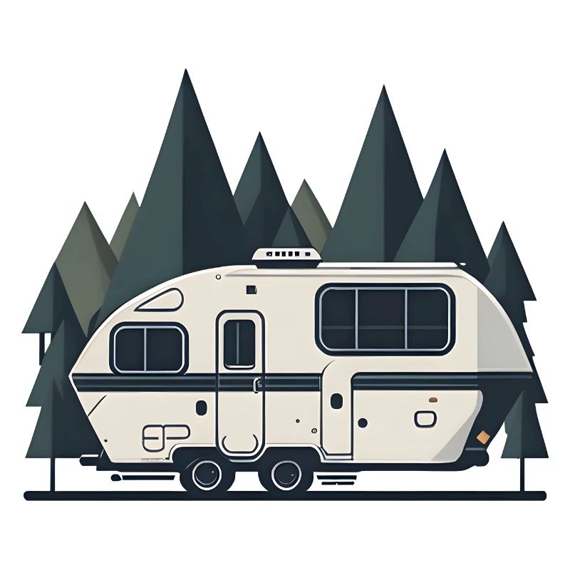 Einfacher Retro-Camper