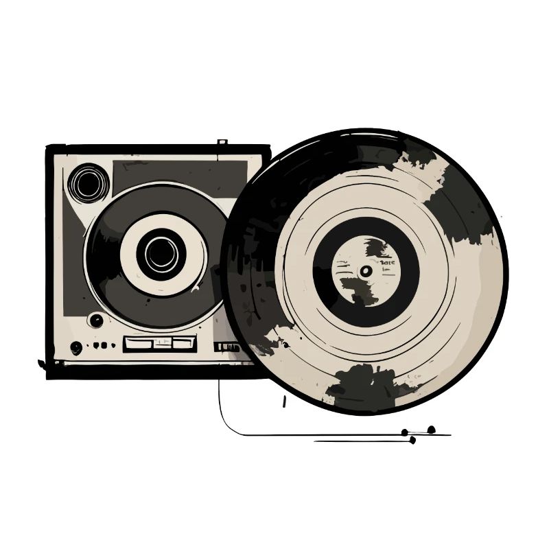 Retro-Plattenspieler