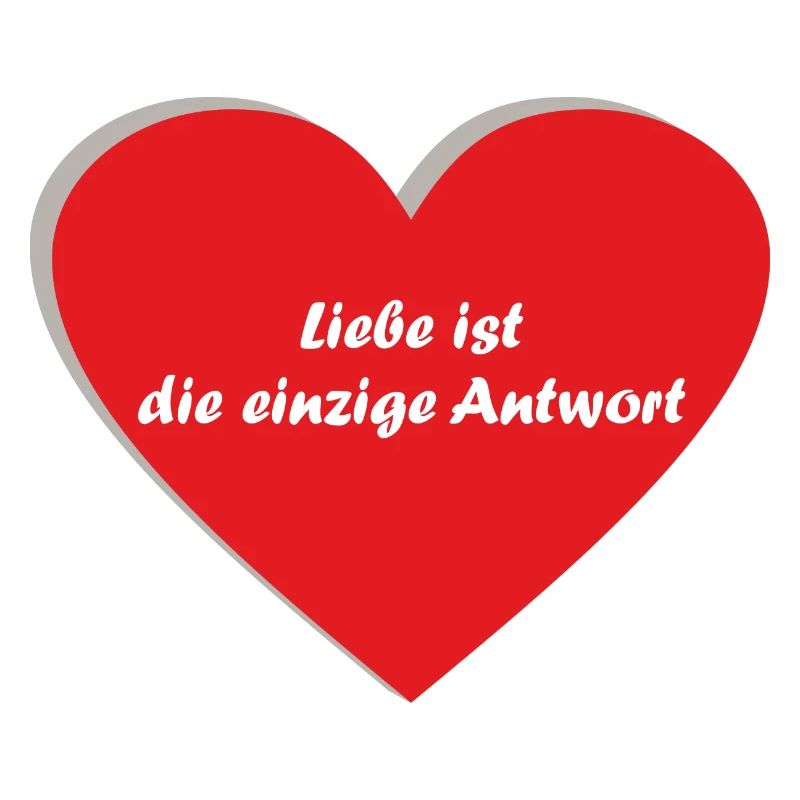 Herz, rot, Spruch