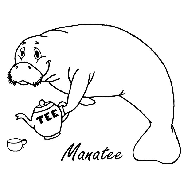 Manatee likes tea