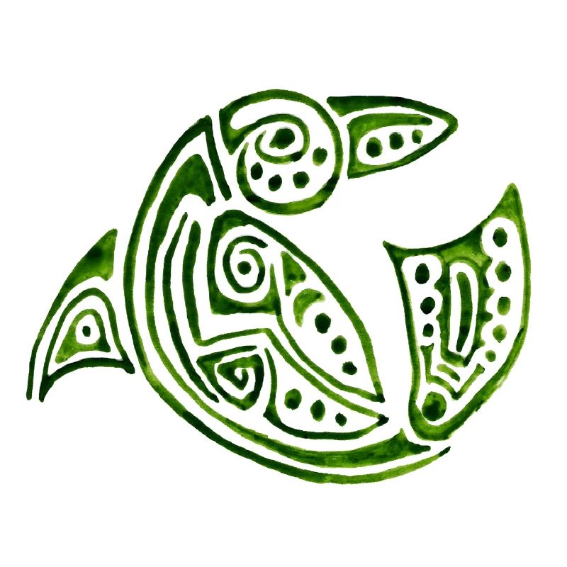 grüner Delphin