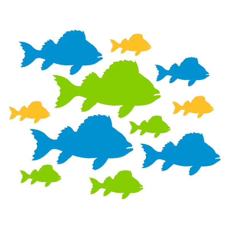 Colorful fish patterns
