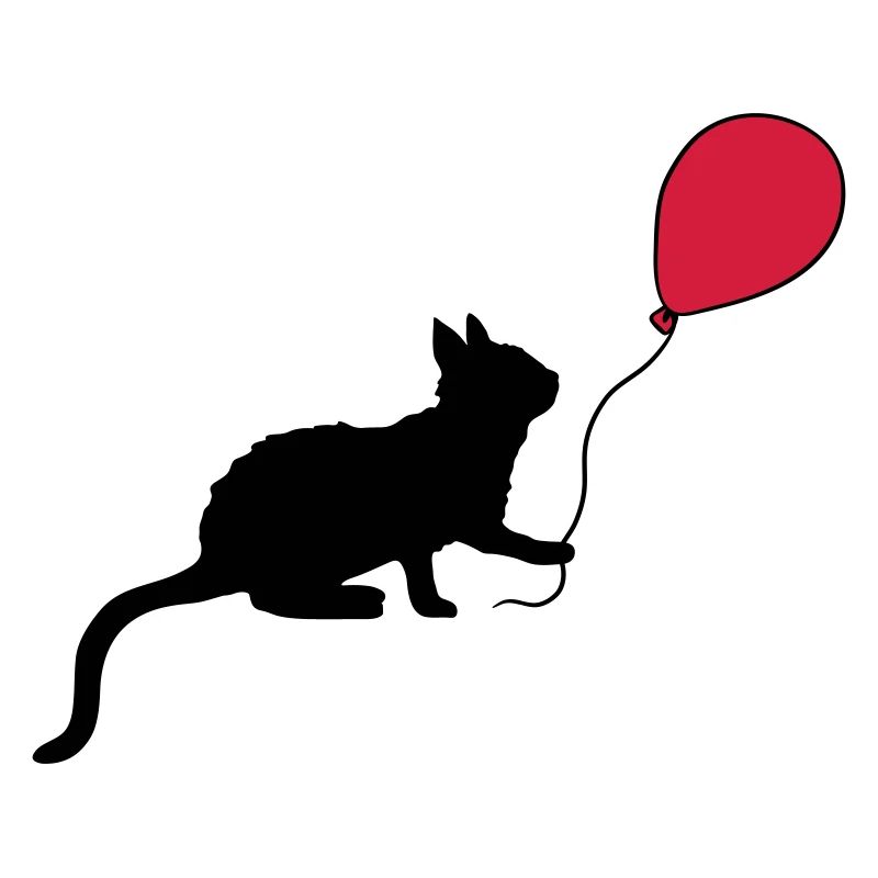Red Balloon Kitten Plays