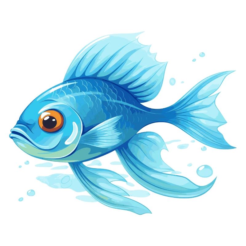 blauer Fisch