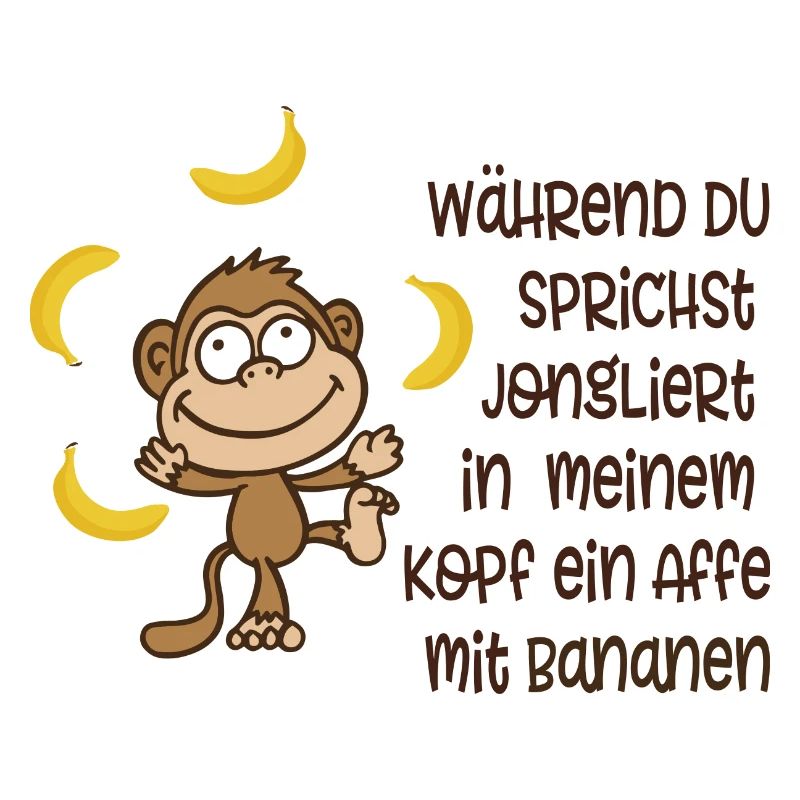 Affe mit Bananen