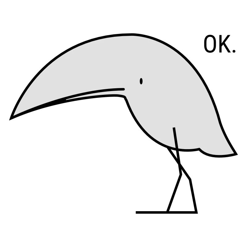 Lustiger OK Vogel