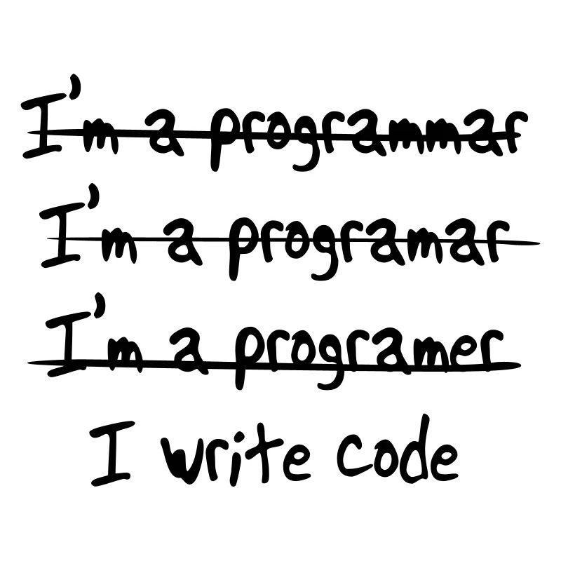 I'm programmer. I write code