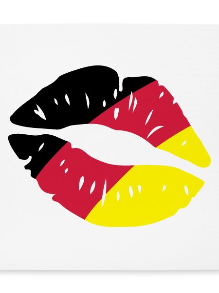 germany kiss lips